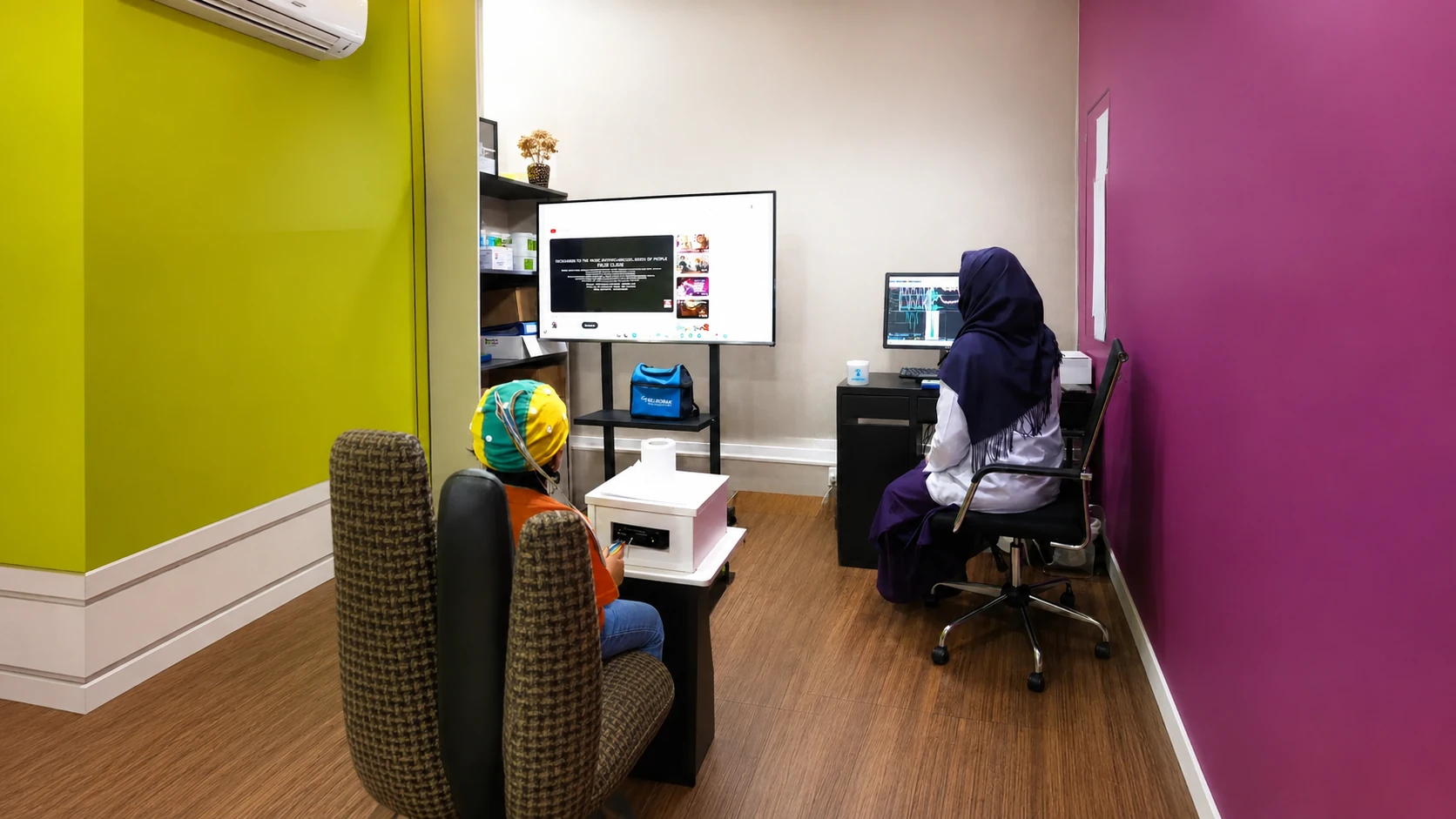 Neurofeedback therapy session at The Autism Clinic