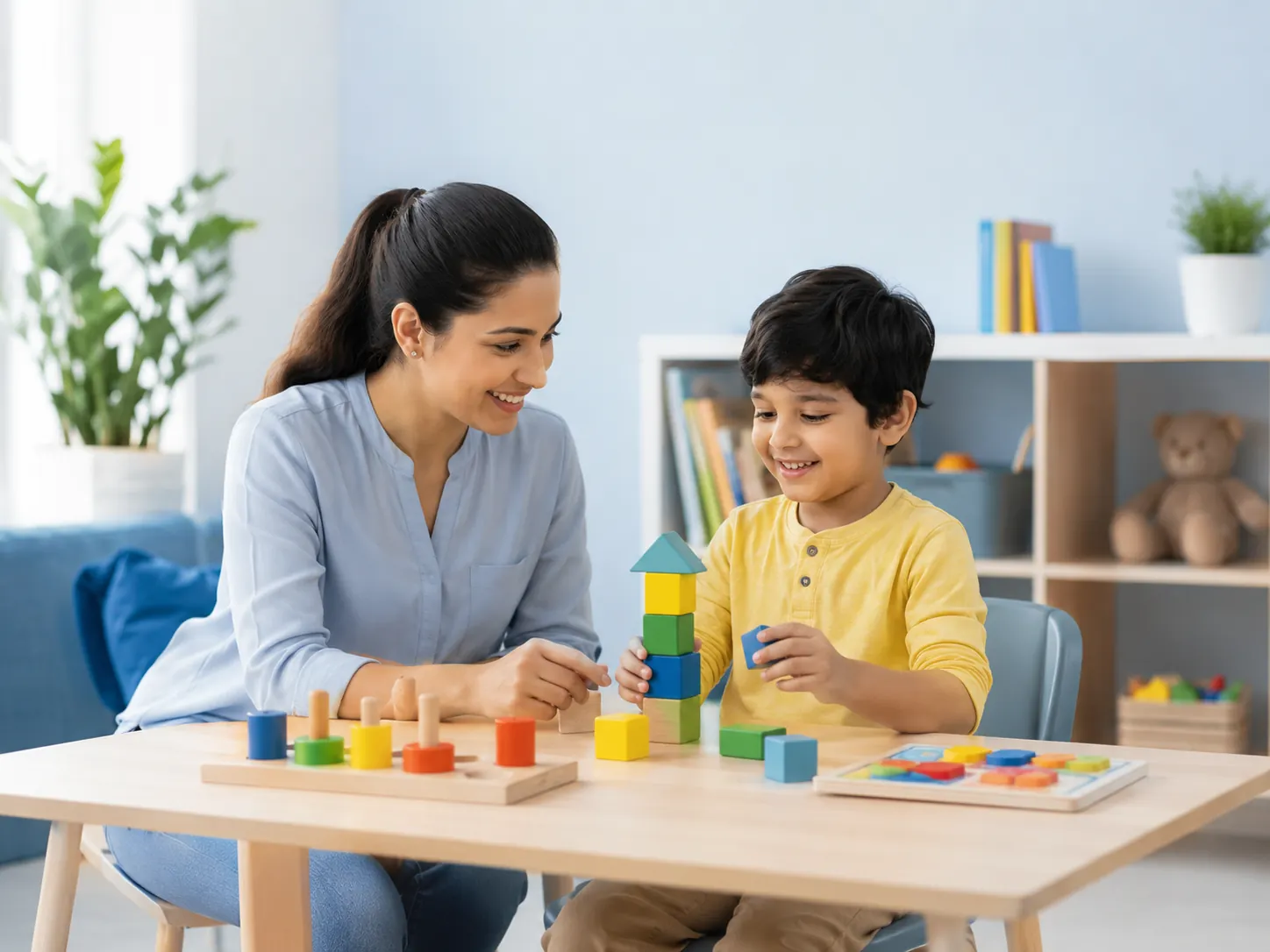 Child therapy support session