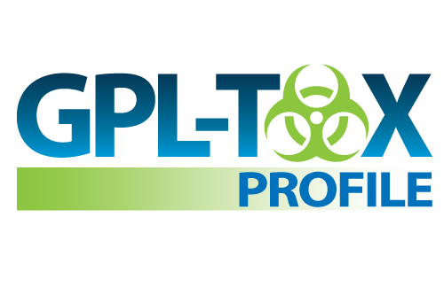 Logo of the GPL-TOX Profile, representing a comprehensive assessment of toxicological data in a visual format.